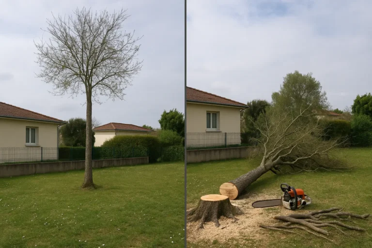 Abattage d'arbres à Toulouse
